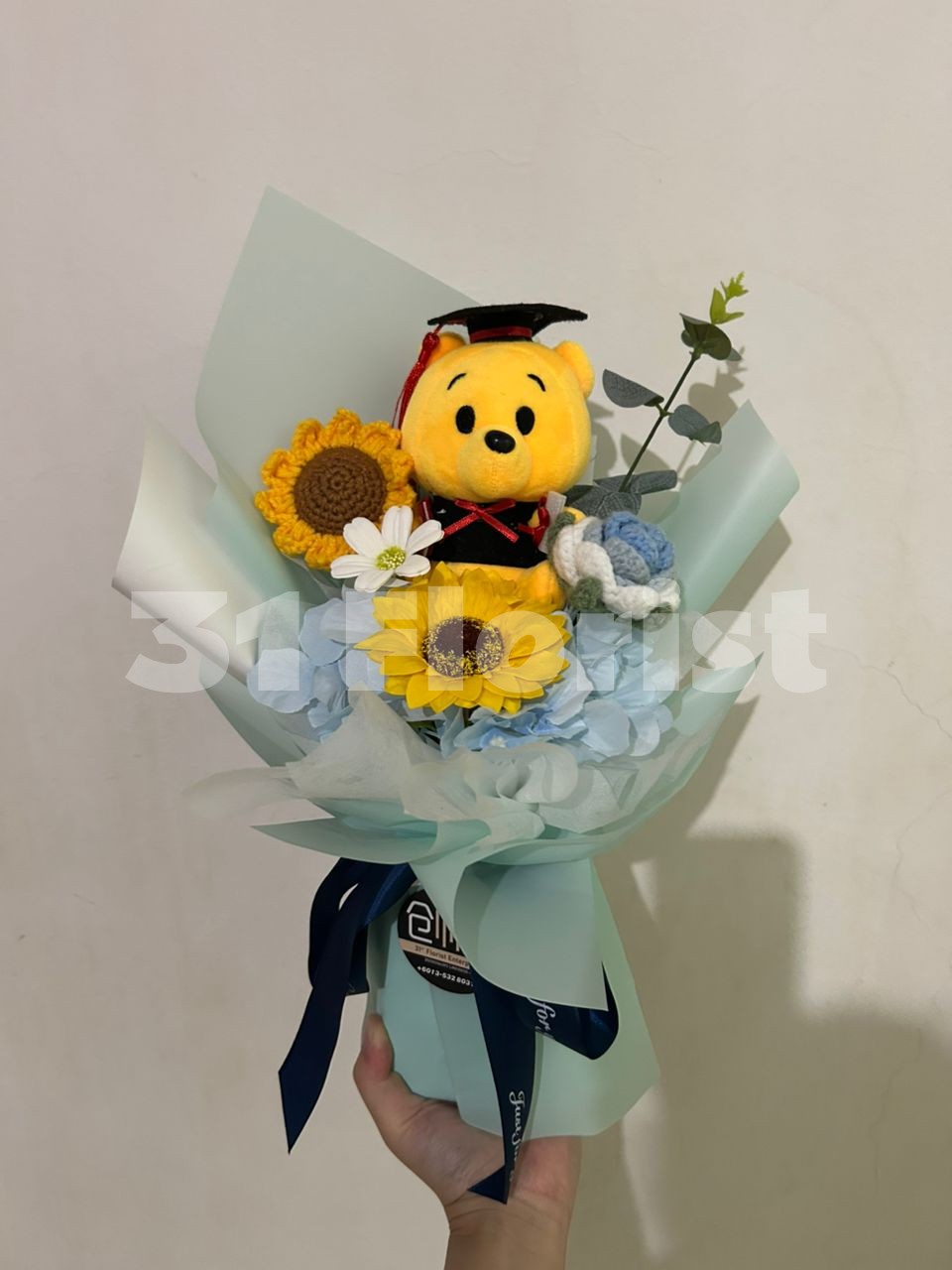 针织毕业花束
